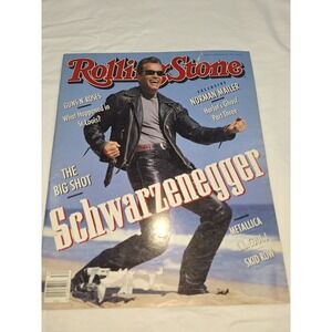 Rolling Stone Magazine 611 August 22 1991 Arnold Schwarzenegger Metallica GN'R